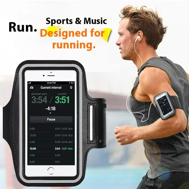 Ultimate Running Sports Phone Case Arm Band - Fits iPhone 15, 14 Pro Max, XR, 6, 7, 8 Plus & Samsung Note Series (Max 7 Inch)
