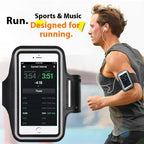Ultimate Running Sports Phone Case Arm Band - Fits iPhone 15, 14 Pro Max, XR, 6, 7, 8 Plus & Samsung Note Series (Max 7 Inch)