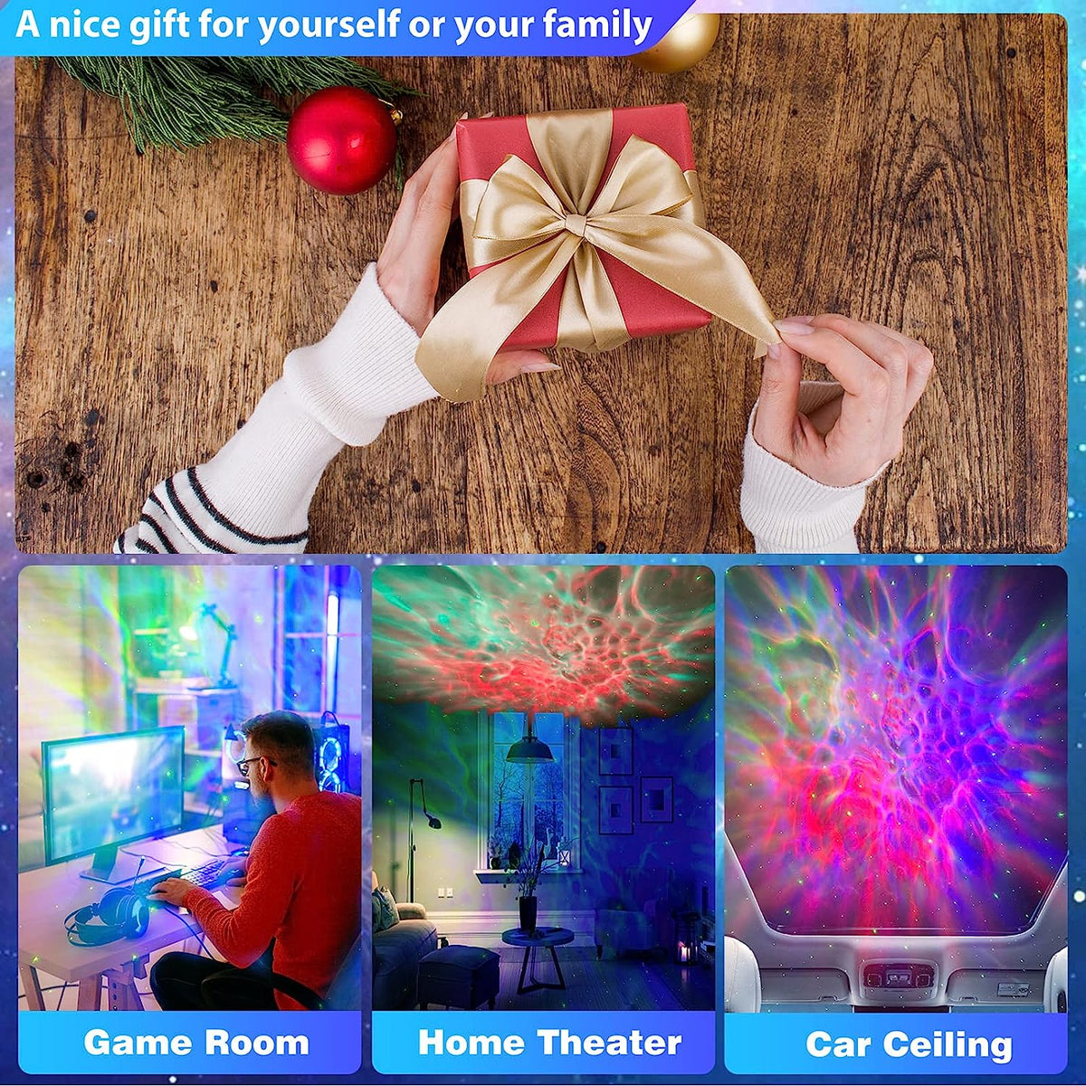 Astronaut Galaxy Projector, Night Light for Kids